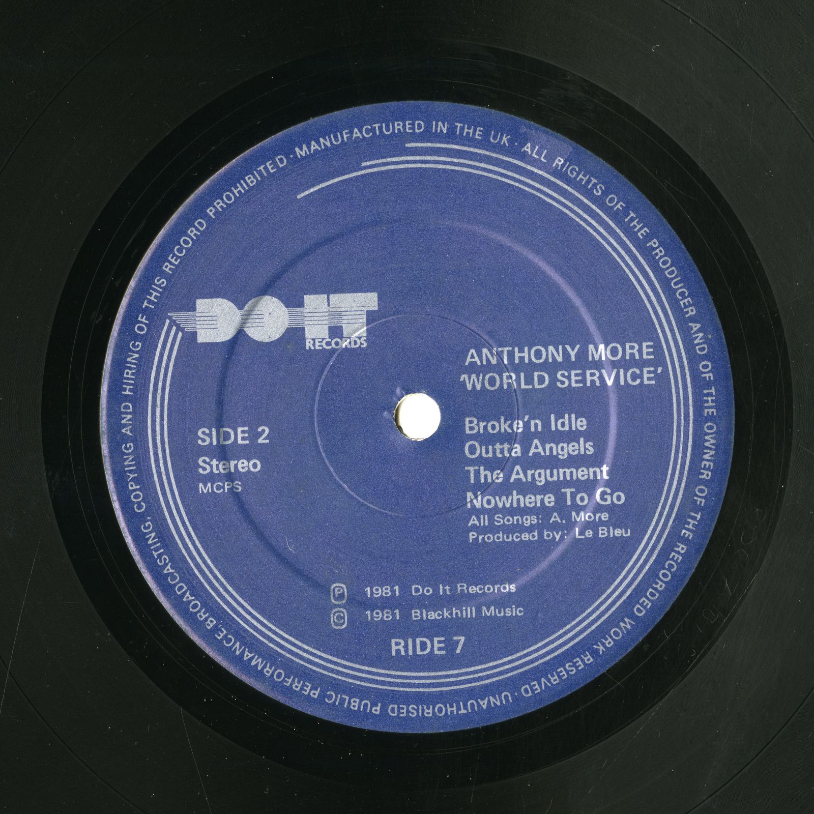 1981年Anthony More_World Serviceラベル02